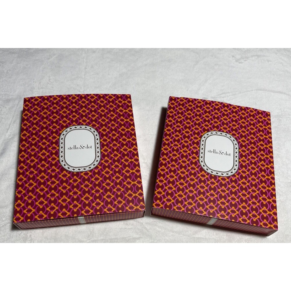 Two Stella & Dot Norah Statement Necklaces with original boxes